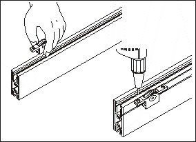 Сборка горизонтальных заготовок створки, шаг 1