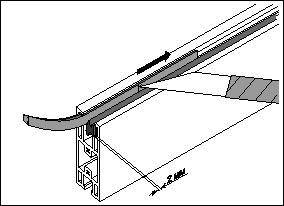 Сборка горизонтальных заготовок створки, шаг 2